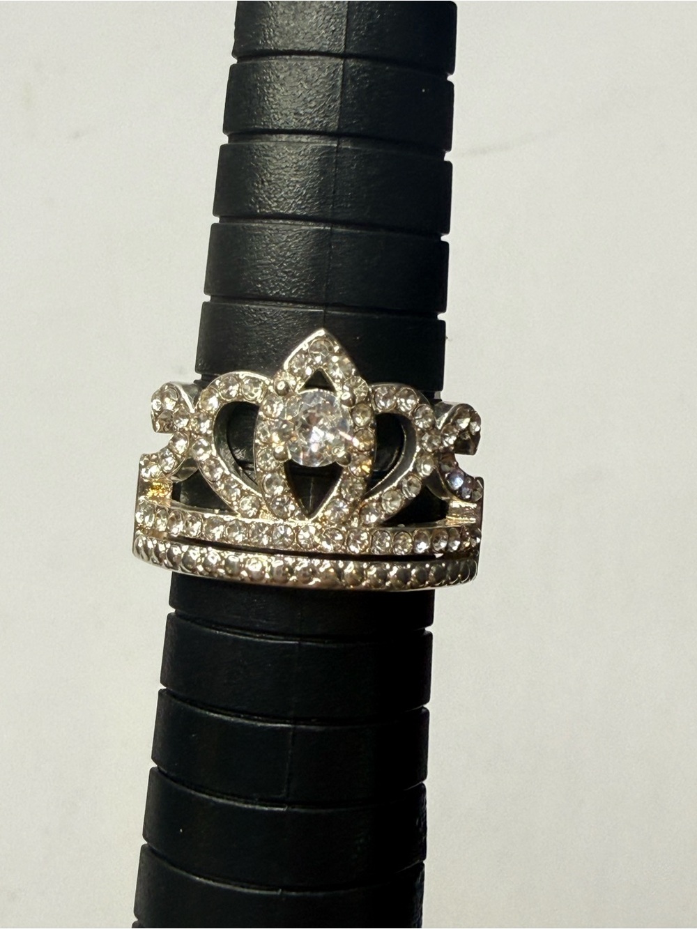 Charter Club Crystal Crown Ring (Size 6)